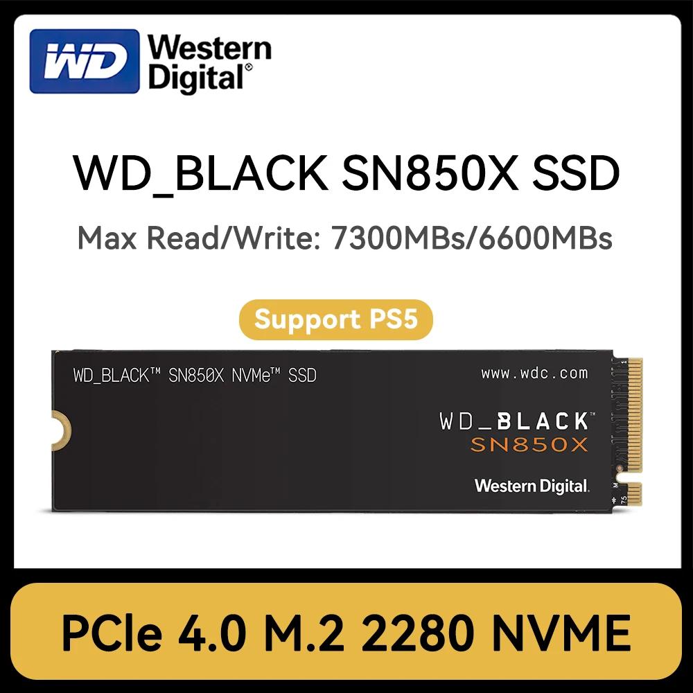   ӿ ǻ Ʈ ̴ PC ƮϿ, SN850X WD_BLACK SSD, M.2 NVMe PCIe 4.0, ִ 7300Mbs 2280 M2 SSD